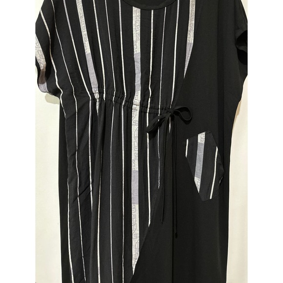 GABBY ISABELLA Black & Grey Graphic Stripe Tunic Dress - Size Large - EUC! - Picture 5 of 16